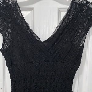 Black lace dress